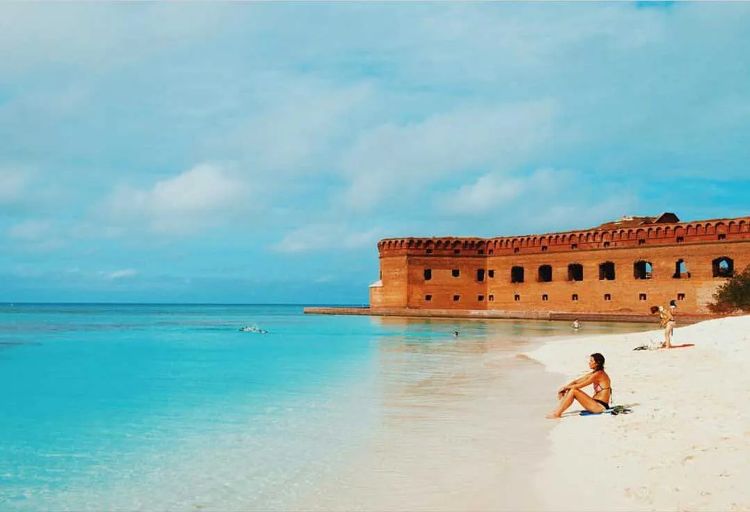 Relaxing at one of the beautiful Dry Tortugas Beaches
