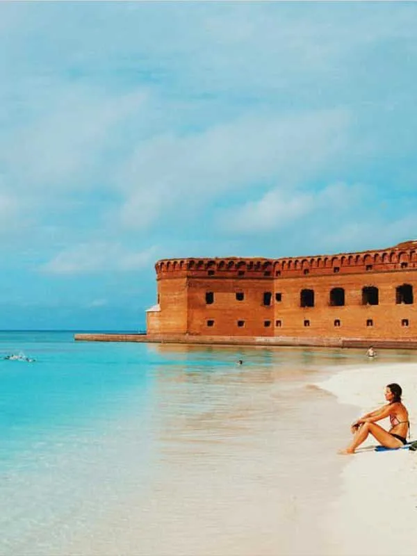 Relaxing at one of the beautiful Dry Tortugas Beaches