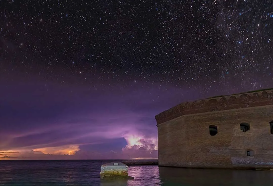 Stars seen from a Dry Tortugas Camping Trip
