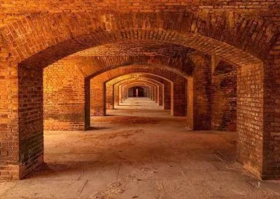 A hall at Dry Tortugas National Park