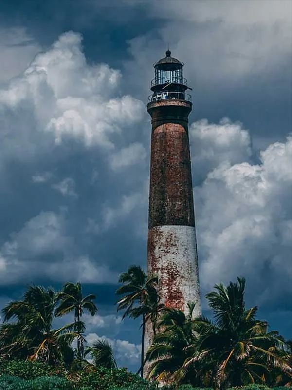 A lighthouse at the Dry Tortugas National Park