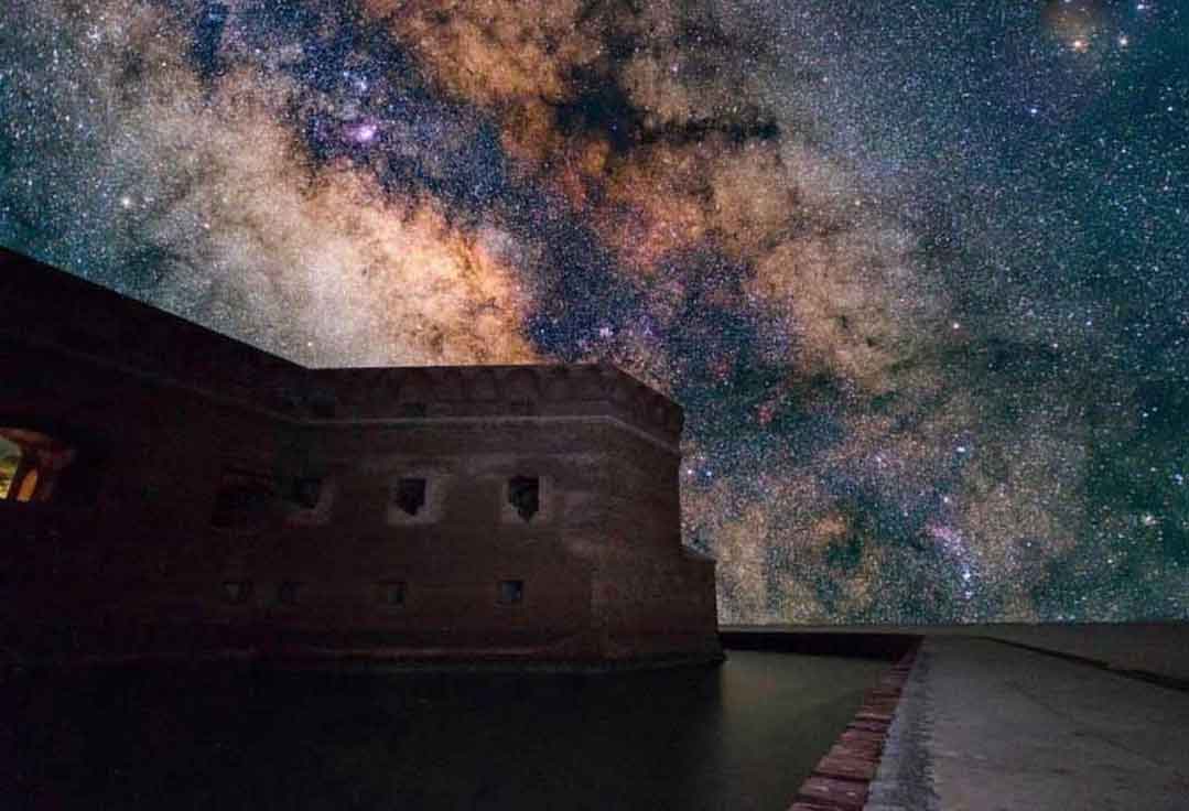 Beautiful stars as seen from the Dry Tortugas National park