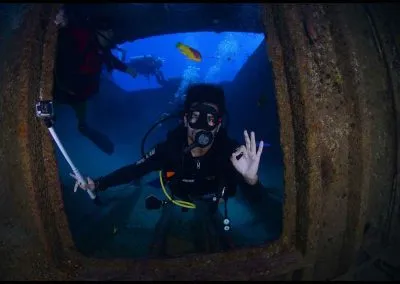 Guy explores the Vandenberg with Key West Scuba Diving